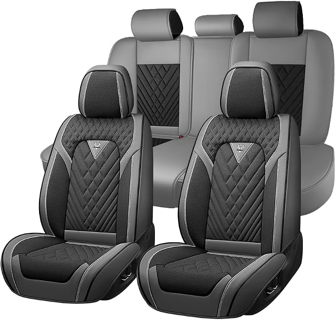 Seat Covers for Toyota Camry — Full Set — Gray / Black