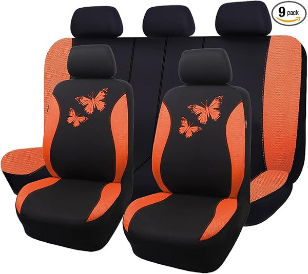 Universal Seat Covers โ Full Set โ Orange