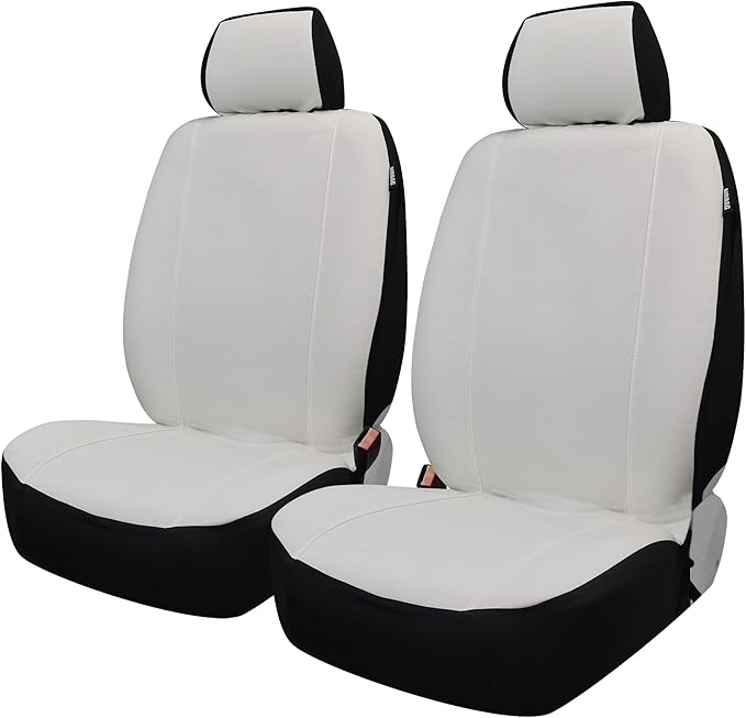 Universal Seat Covers — Front Seat — White