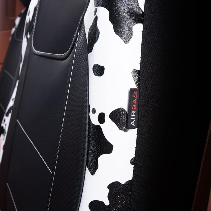 Faux Leather Car Seat Covers — Full Set — Black
