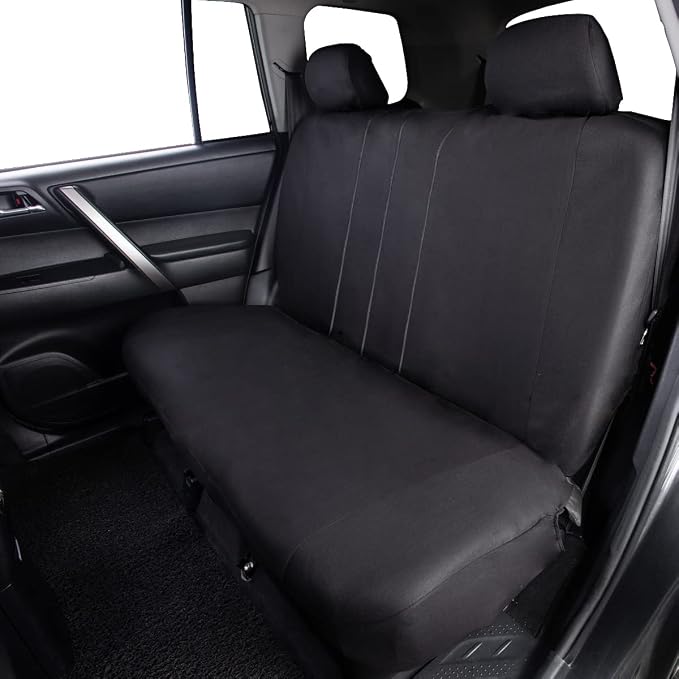 Fabric Car Seat Covers — Front Seat — Black