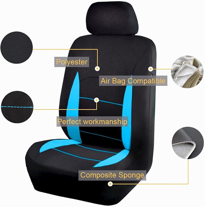 Fabric Car Seat Covers — Front Seat