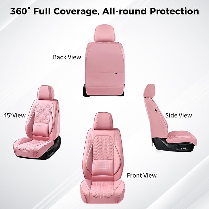 Universal Seat Covers — Front Seat — Pink