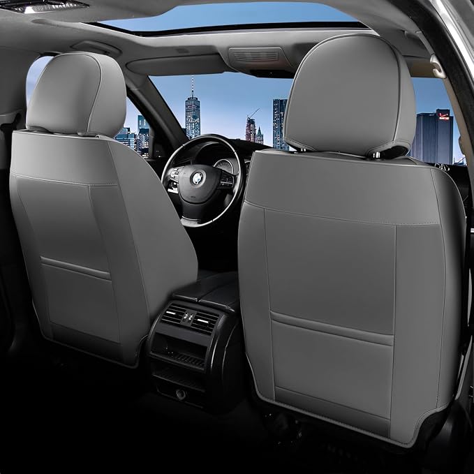 Universal Seat Covers — Front Seat — Gray / Black