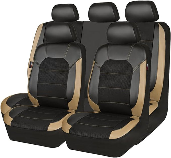 Universal Seat Covers โ Full Set โ Black / Beige