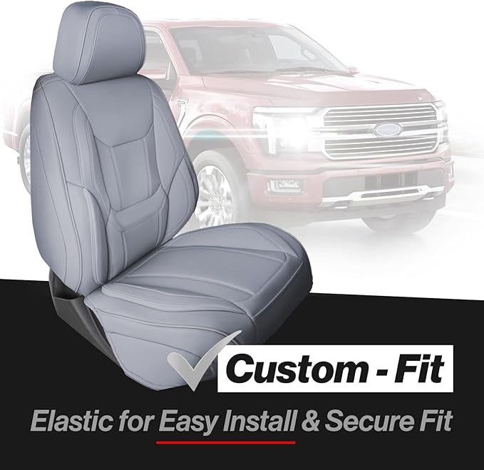 Seat Covers for GMC Sierra — Front Seat — Gray