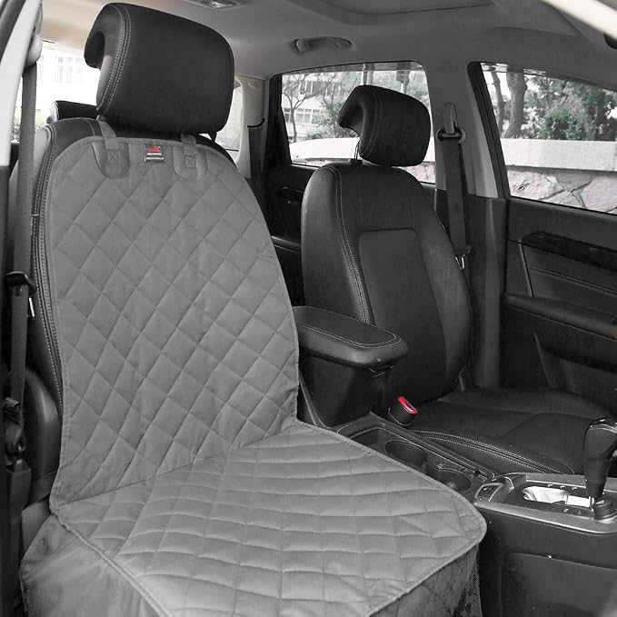 Pet Car Seat Protector — Front Seat — Gray