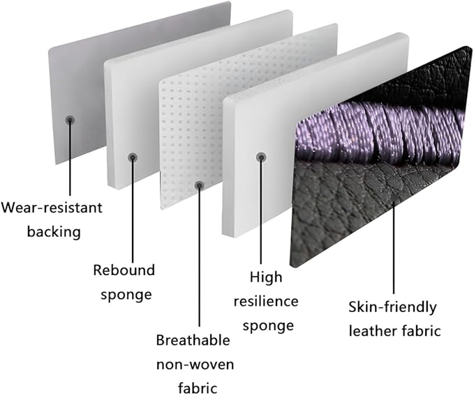 Universal Seat Covers — Full Set — Black / Purple