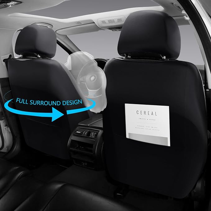 Car Seat Covers — Full Set — Black