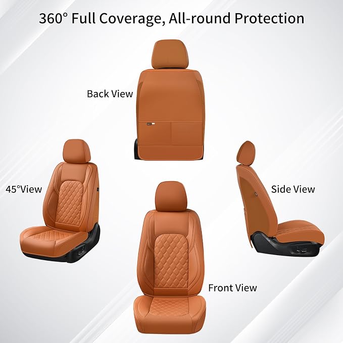 Seat Covers for Toyota Tacoma — Front Seat — Brown