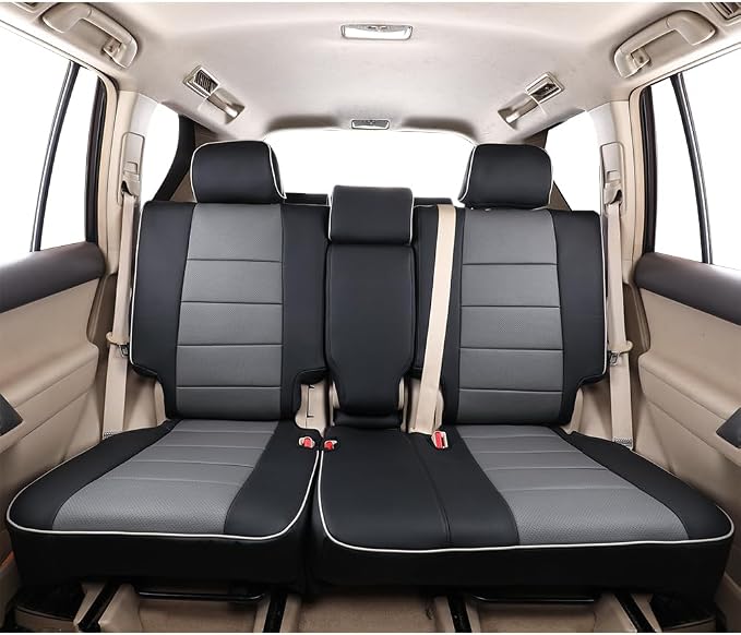 Faux Leather Seat Covers for Toyota 4Runner — Full Set — Black / Gray