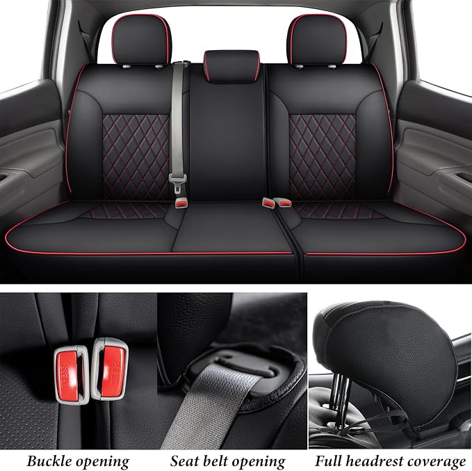 Seat Covers for Toyota Tacoma — Full Set — Red