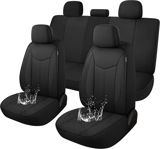Universal Neoprene Seat Covers — Black