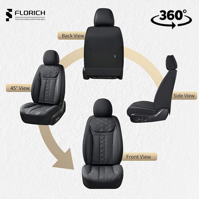 Universal Seat Covers — Full Set — Black