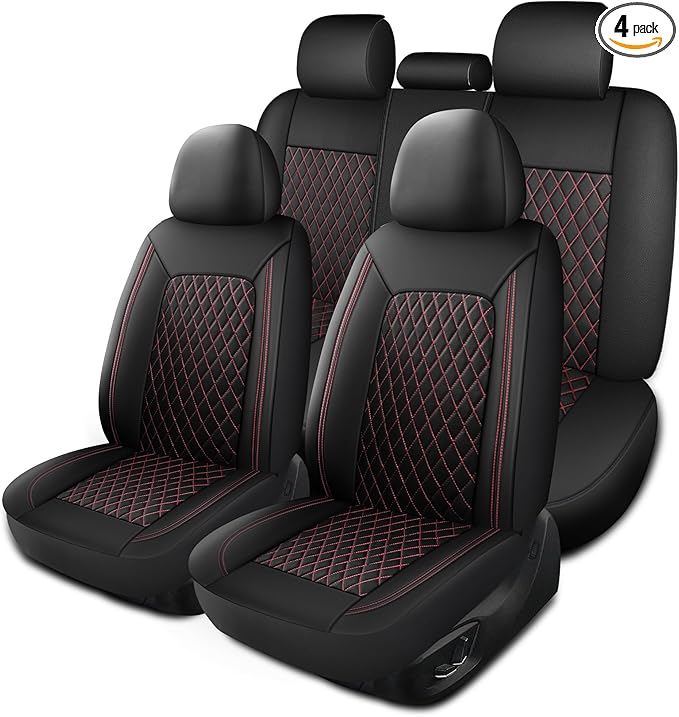 Universal Faux Leather Seat Covers — Full Set