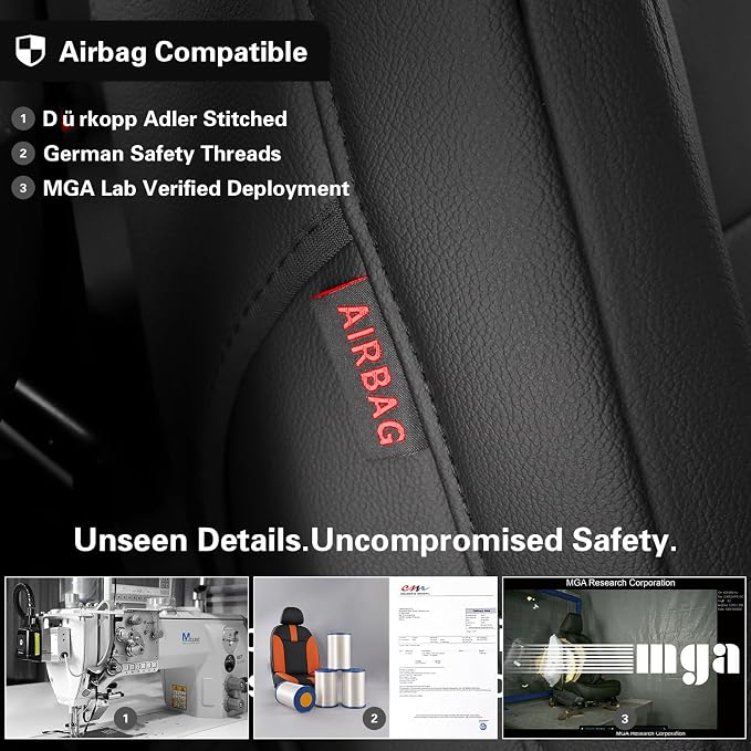 Faux Leather Seat Covers for Chevrolet Silverado — Black / Gray