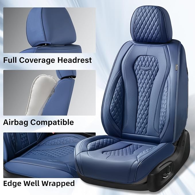 Universal Seat Covers — Full Set — Blue