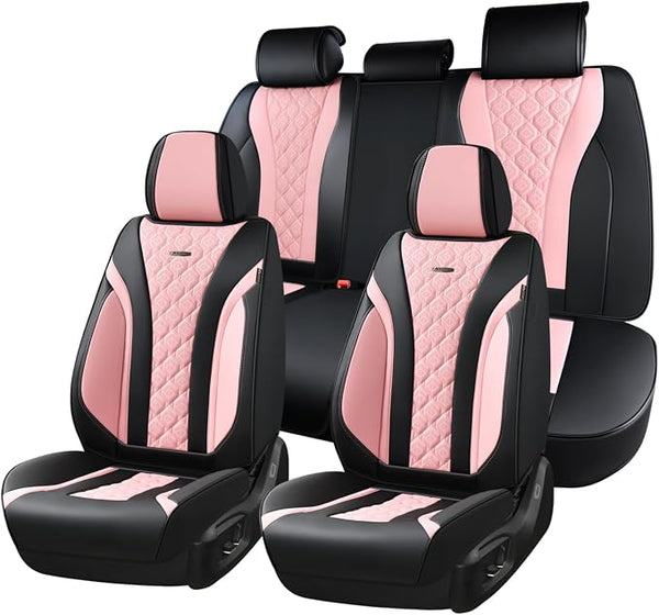 Universal Seat Covers โ Full Set โ Black / Pink