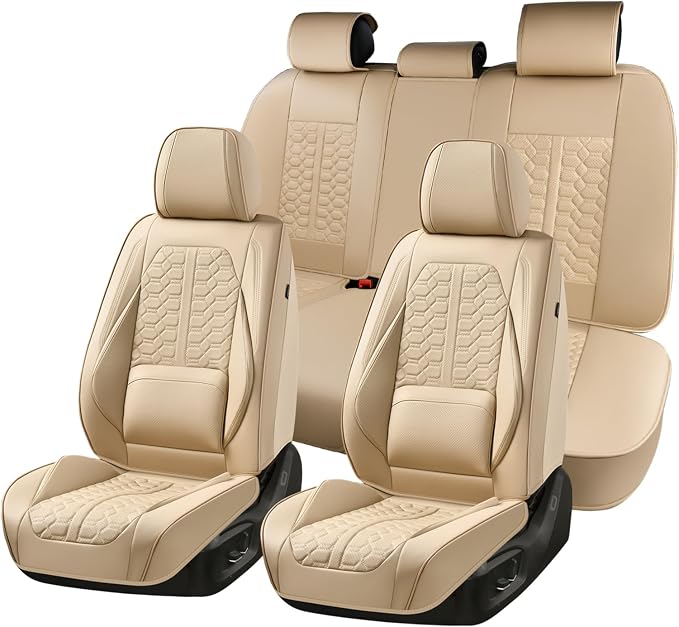 Universal Seat Covers — Full Set — Beige