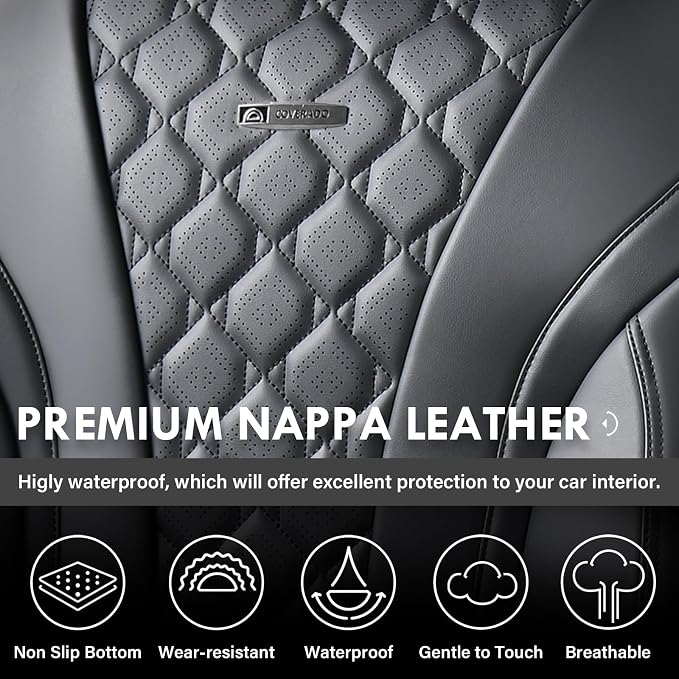 Universal Seat Covers — Front Seat — Black