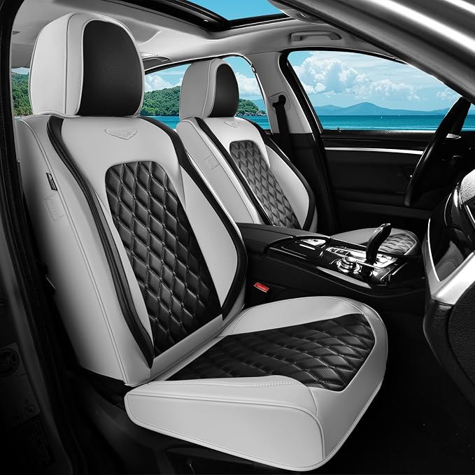 Universal Faux Leather Seat Covers — Full Set