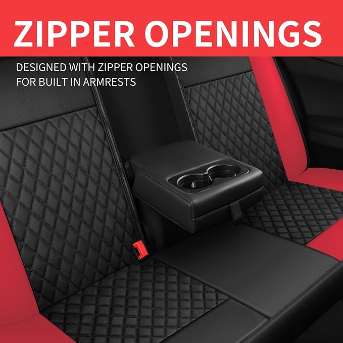 Universal Faux Leather Seat Covers — Full Set