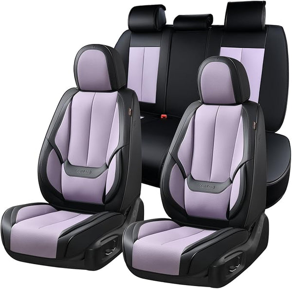 Universal Seat Covers โ Full Set โ Black / Purple