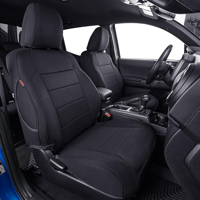 Fabric Seat Covers for Toyota Tacoma — Full Set — Black