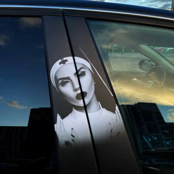 2Pcs Stickers on door pillars Nun 7121728393