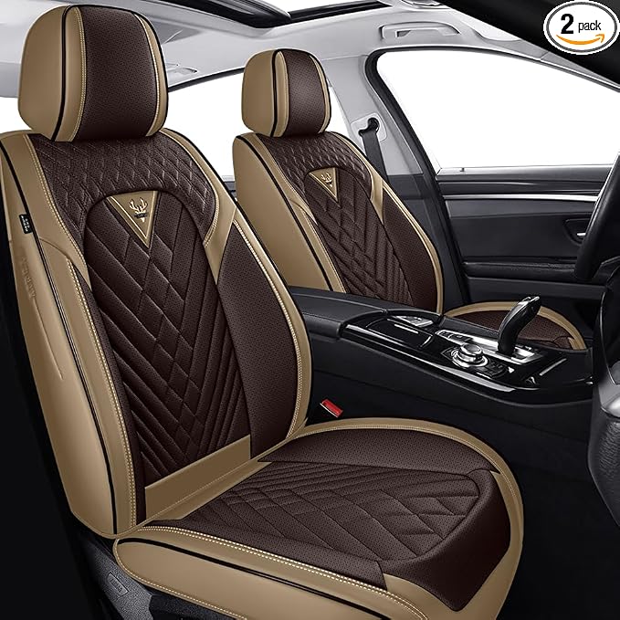 Seat Covers for Toyota Avalon — Front Seat — Brown / Beige
