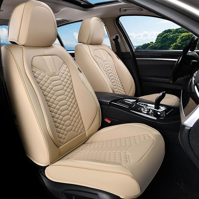 Universal Seat Covers — Front Seat — Beige