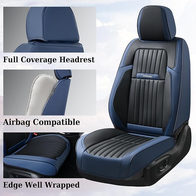 Universal Seat Covers — Full Set — Pink / Gray