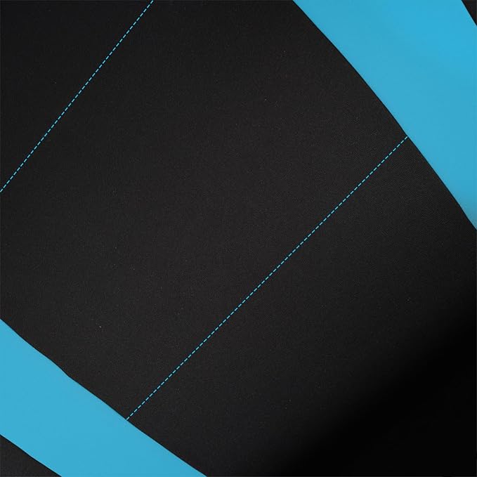 Fabric Car Seat Covers — Full Set — Black / Blue