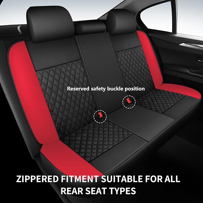 Universal Faux Leather Seat Covers — Full Set