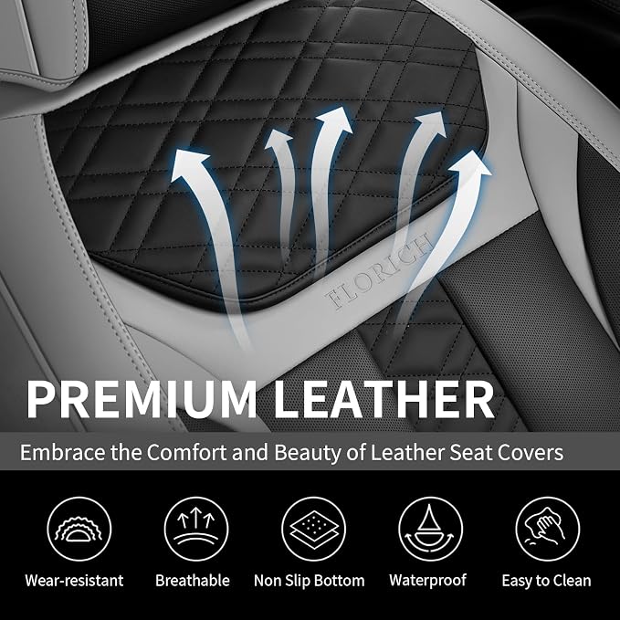 Universal Seat Covers — Front Seat — Gray