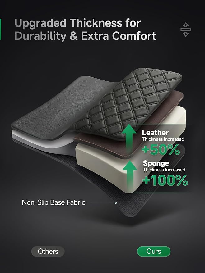Faux Leather Seat Covers for Multiple Vehicles — Front Seat — Beige