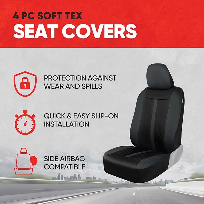 Universal Fabric Seat Covers — Full Set