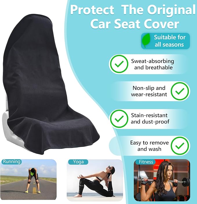 Universal Seat Covers — Front Seat — Black