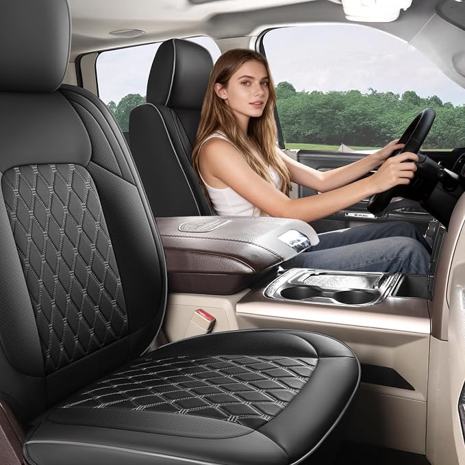 Seat Covers for Multiple Vehicles — Full Set — Black