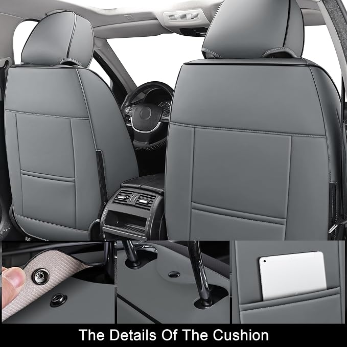 Universal Seat Covers — Full Set — Black / Gray