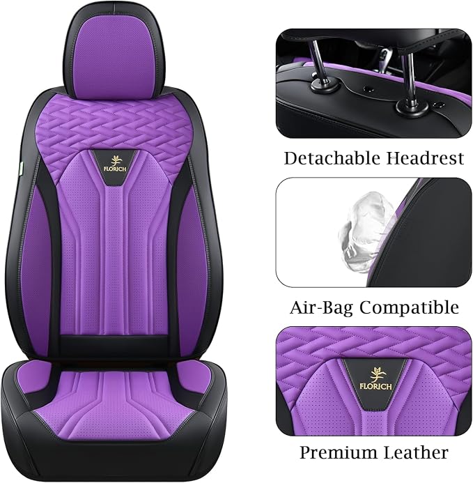 Universal Seat Covers — Front Seat — Purple