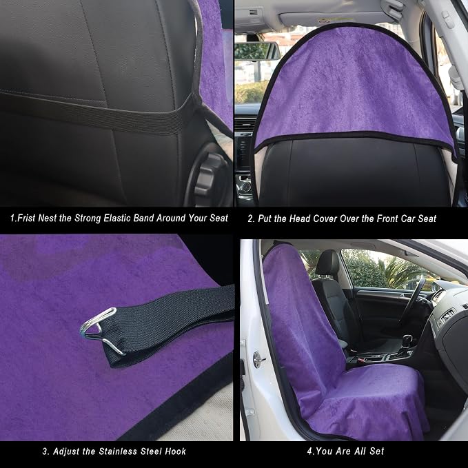 Car Seat Covers — Front Seat — Purple