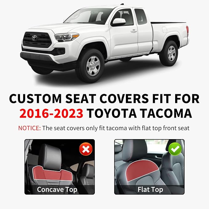 Seat Covers for Toyota Tacoma — Full Set — Black
