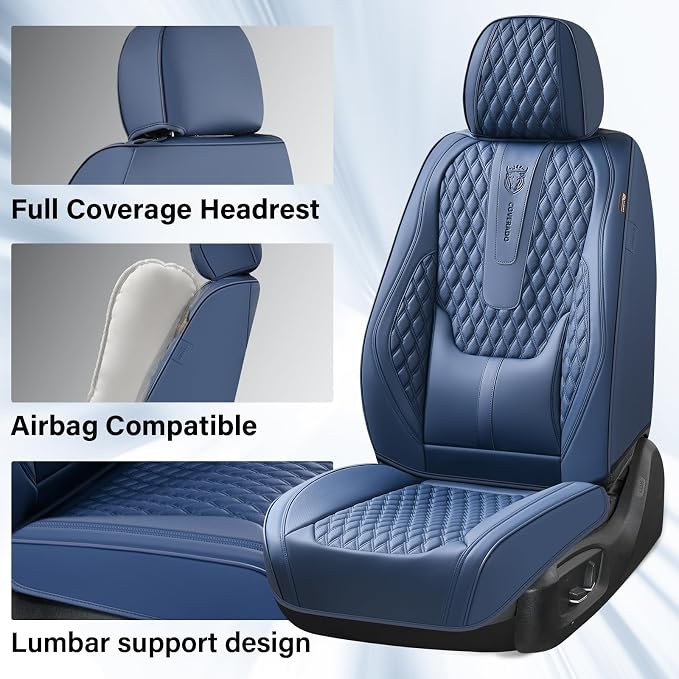 Universal Seat Covers — Front Seat — Blue