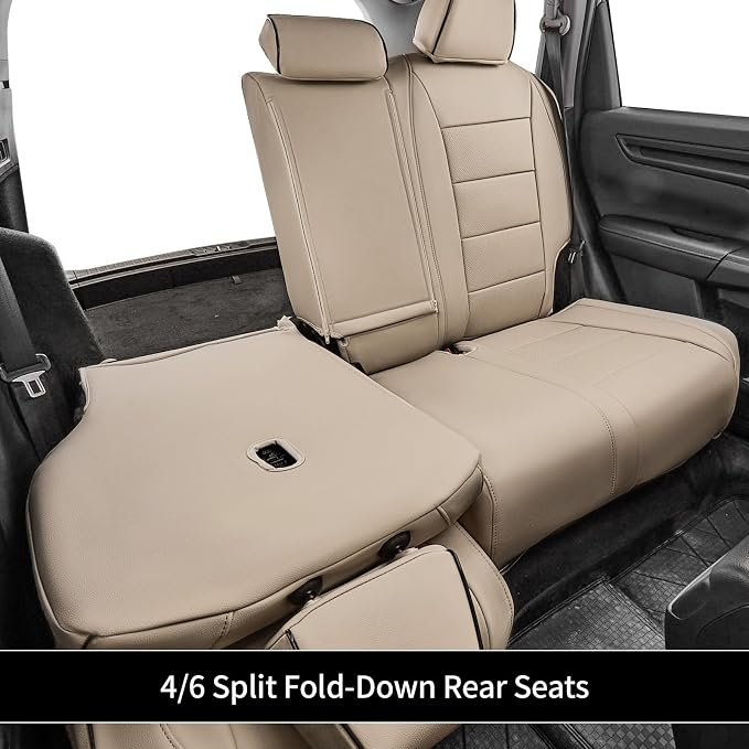 Faux Leather Seat Covers for Honda CR-V — Full Set — Beige