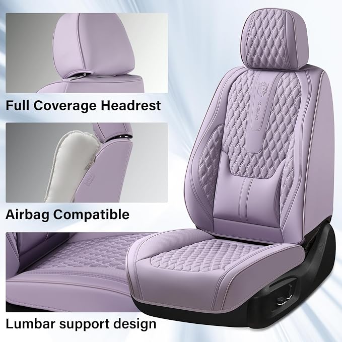 Universal Seat Covers — Full Set — Purple