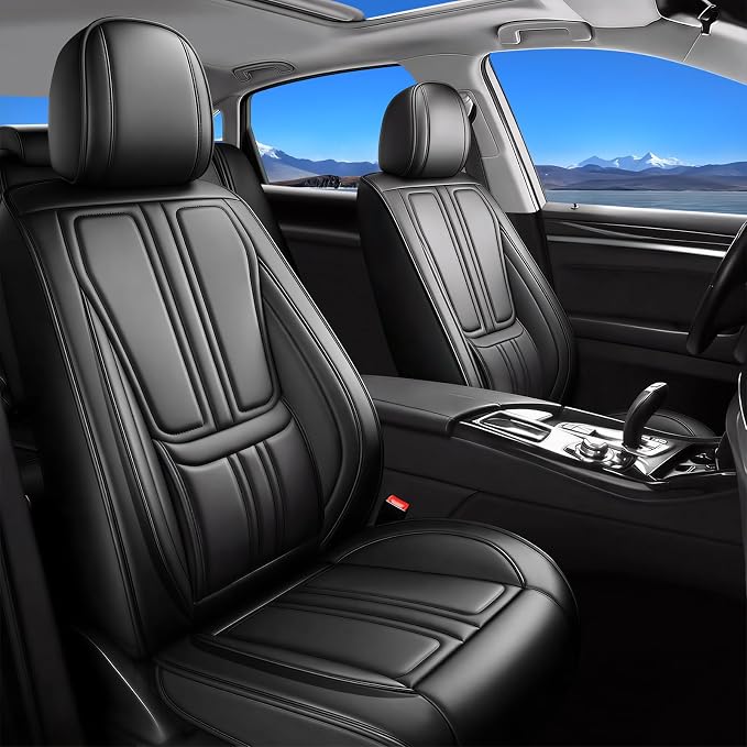 Seat Covers for Nissan Versa — Full Set — Black
