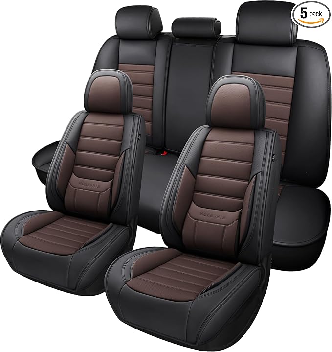 Universal Seat Covers — Full Set — Brown