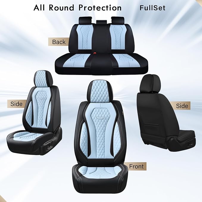 Universal Seat Covers — Full Set — Blue
