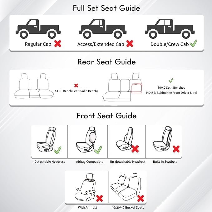Seat Covers for Toyota Tacoma — Full Set — Coffee